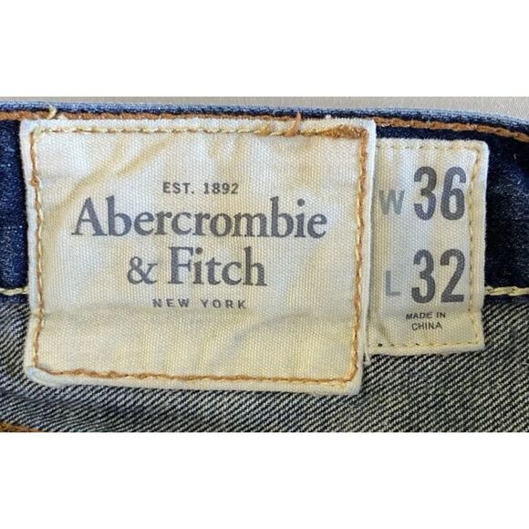 Abercrombie & Fitch Horton Classic Straight Button Fly Jeans 36x32 (Fit 38x32) - Picture 11 of 13